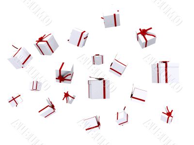gifts falling down
