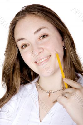 friendly business woman smiling