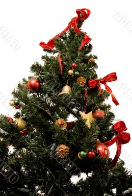 christmas tree in perspective