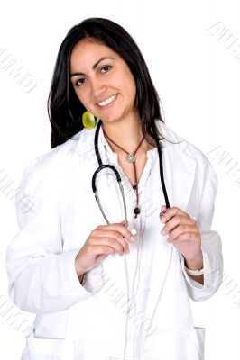 female doctor smiling