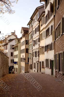 row of zurich apartments