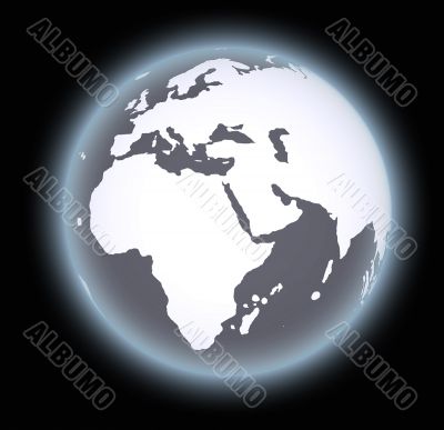 world map globe