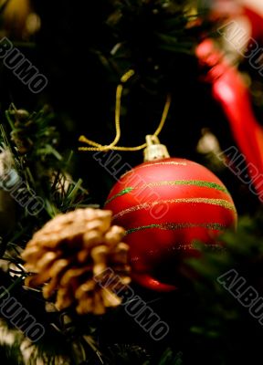 buble on christmas tree