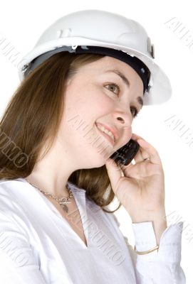 architect on a mobile phone