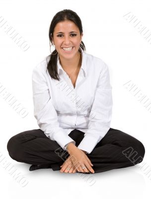 girl sitting on the floor