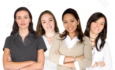 diverse female business team