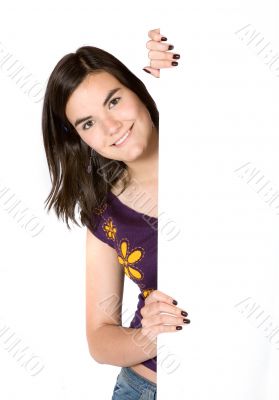 girl appearing on frame