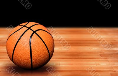 basketball on a court
