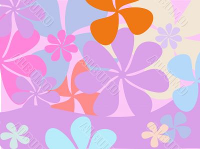 Retro flower background