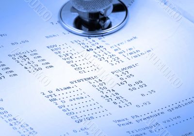 echocardiographical test results