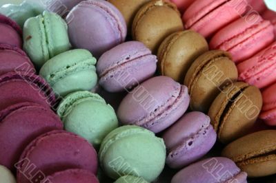 colored macaroons