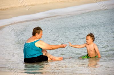 Playing in the Ocean