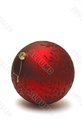 red christmas ball