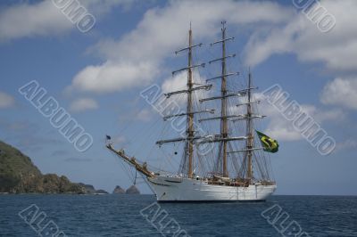 White Sail Ship