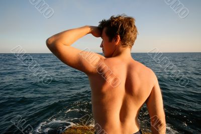 man and sea