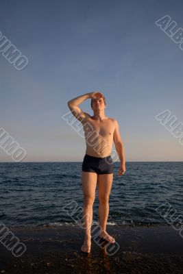 man and sea