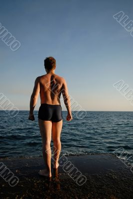 man and sea