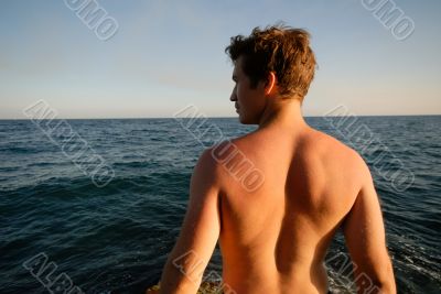 man and sea
