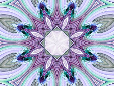 Fractal Abstract Background - Pastel kaleidoscope