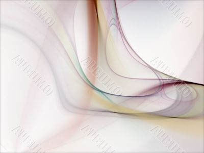 Fractal Abstract Background - Flowing threads