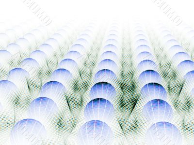 Fractal Abstract Background - 3d globes