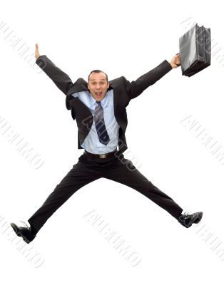 businessman jump