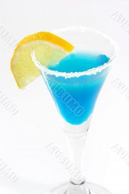 Blue Margarita With Lemon