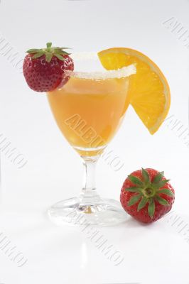 Orange Juice with Strawberries