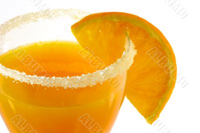 Orange Juice with Orange Slice