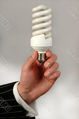 lamp in hand