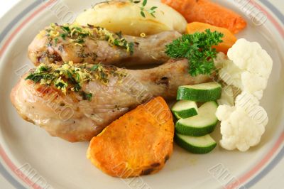 Chicken Drumsticks And Vegetables 4