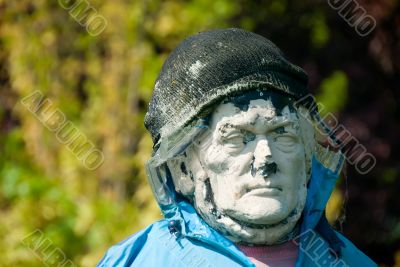 Old ancient stone statue