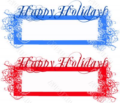 winter holiday tags
