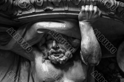 Albi - Detail of the pulpit in the cathedral