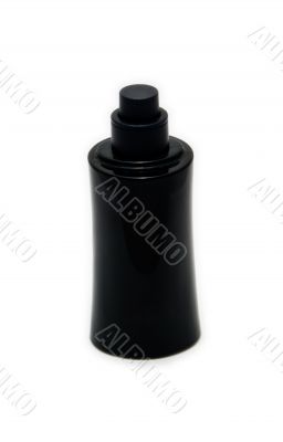 Isolated Black Eau de Toilette Bottle