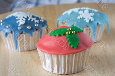 Winter cupcakes
