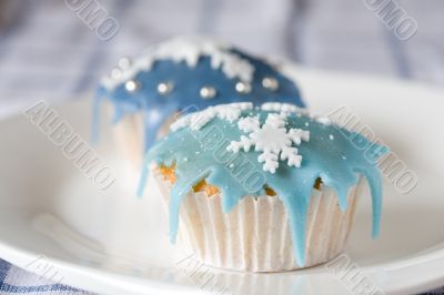 Winter cupcakes