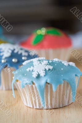 Winter cupcakes