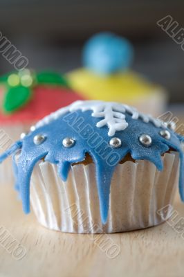Winter cupcake