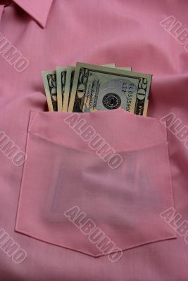 Money on pocket