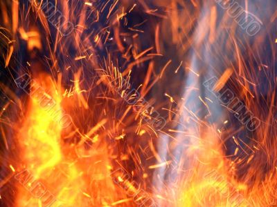 Hot languages of fire.