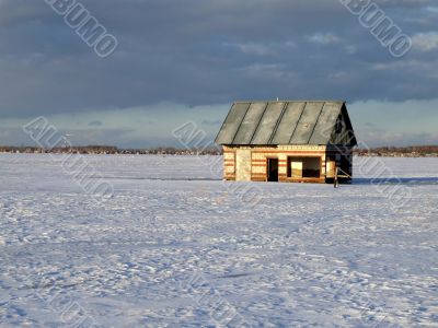 Decline on winter lake-2