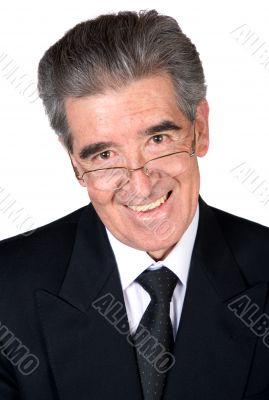 business man wearing glasses
