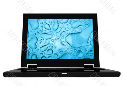 black laptop
