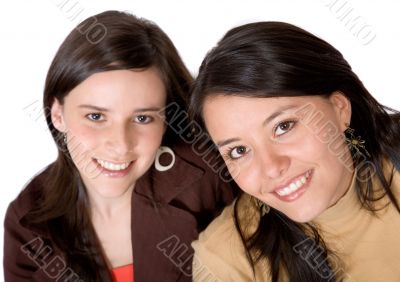 casual friends in brown colours