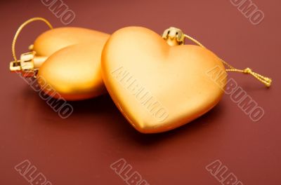 beautiful golden hearts