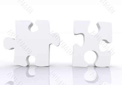 white puzzle pieces