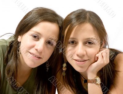 beautiful female twins