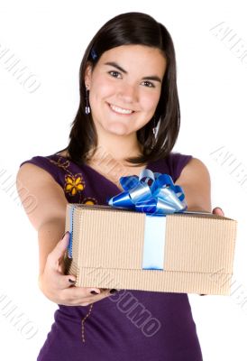 girl with a gift