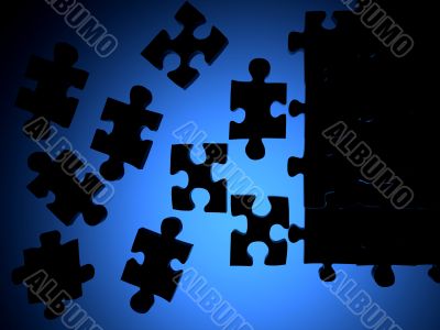 puzzle silhouette
